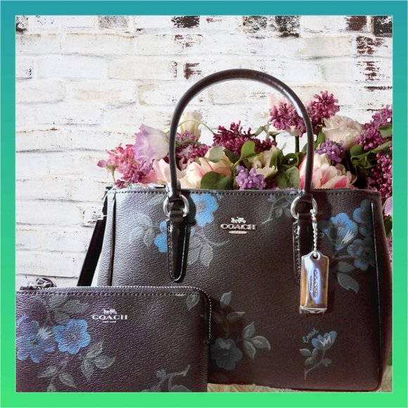 Coach Handbags - COACH 2 Piece SET Mini Surrey Victorian 💜SALE💜
